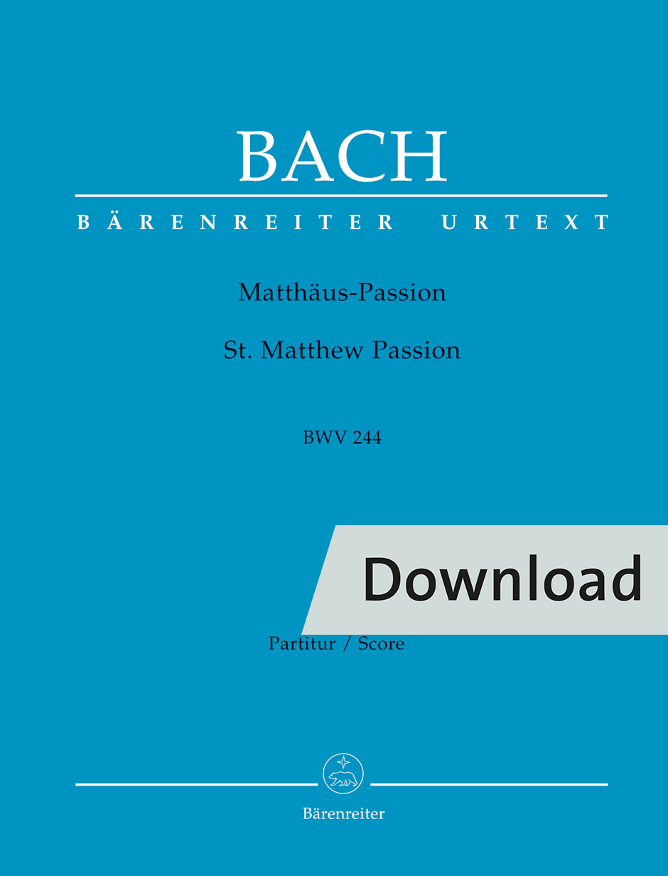 St. Matthew Passion BWV 244