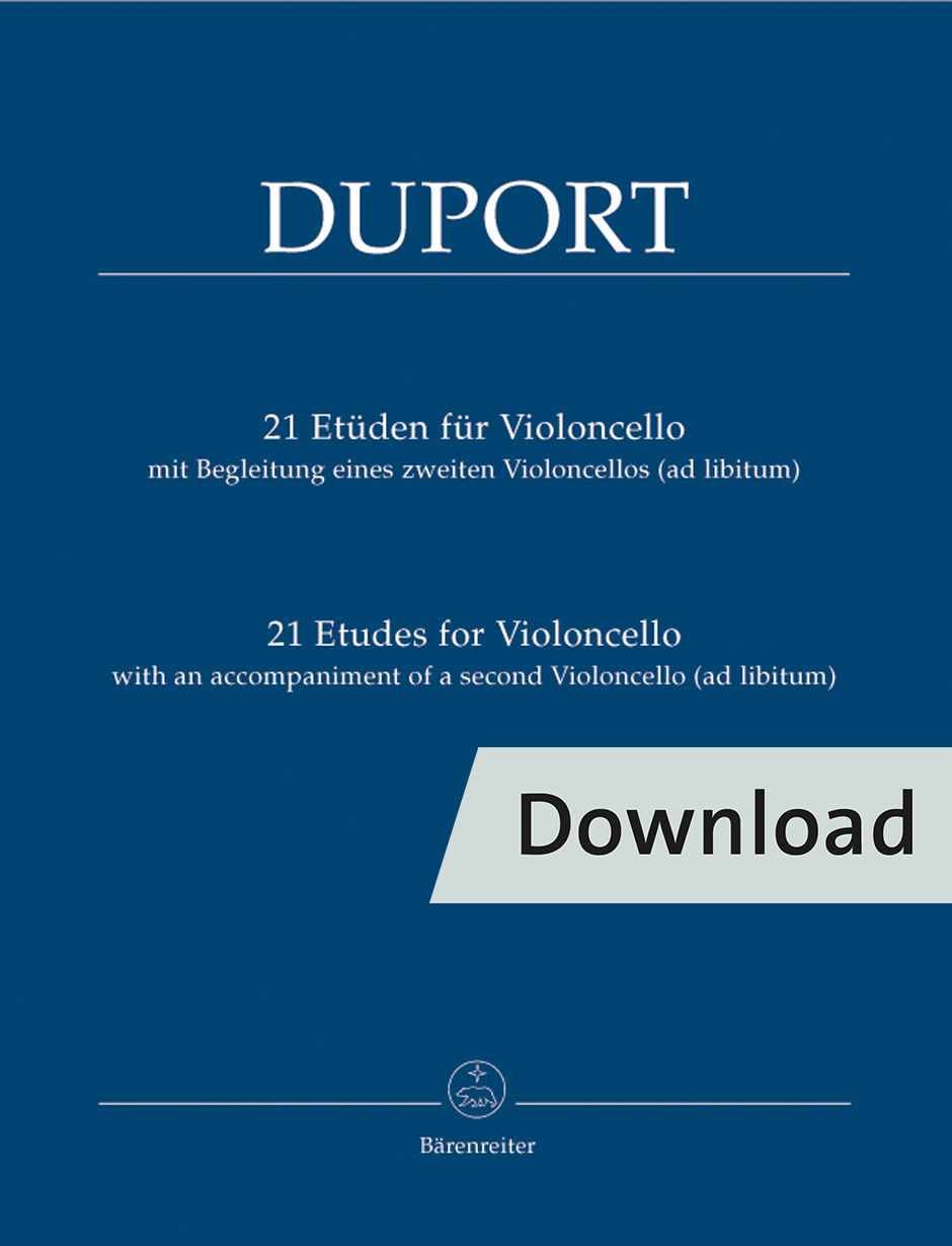 21 Etudes for Violoncello with an Accompaniment of a 2nd Violoncello (ad lib.)