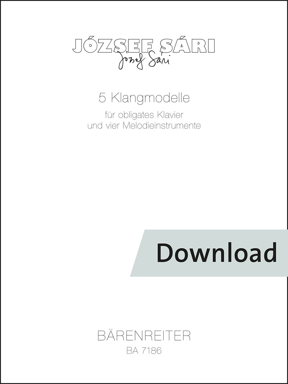 5 Klangmodelle für obligates Klavier und vier Melodieinstrumente (1981)