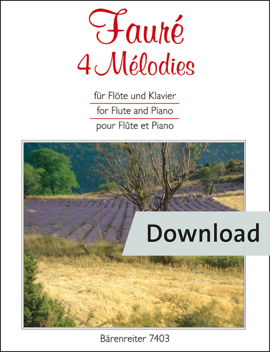 4 Mélodies für Flöte und Klavier