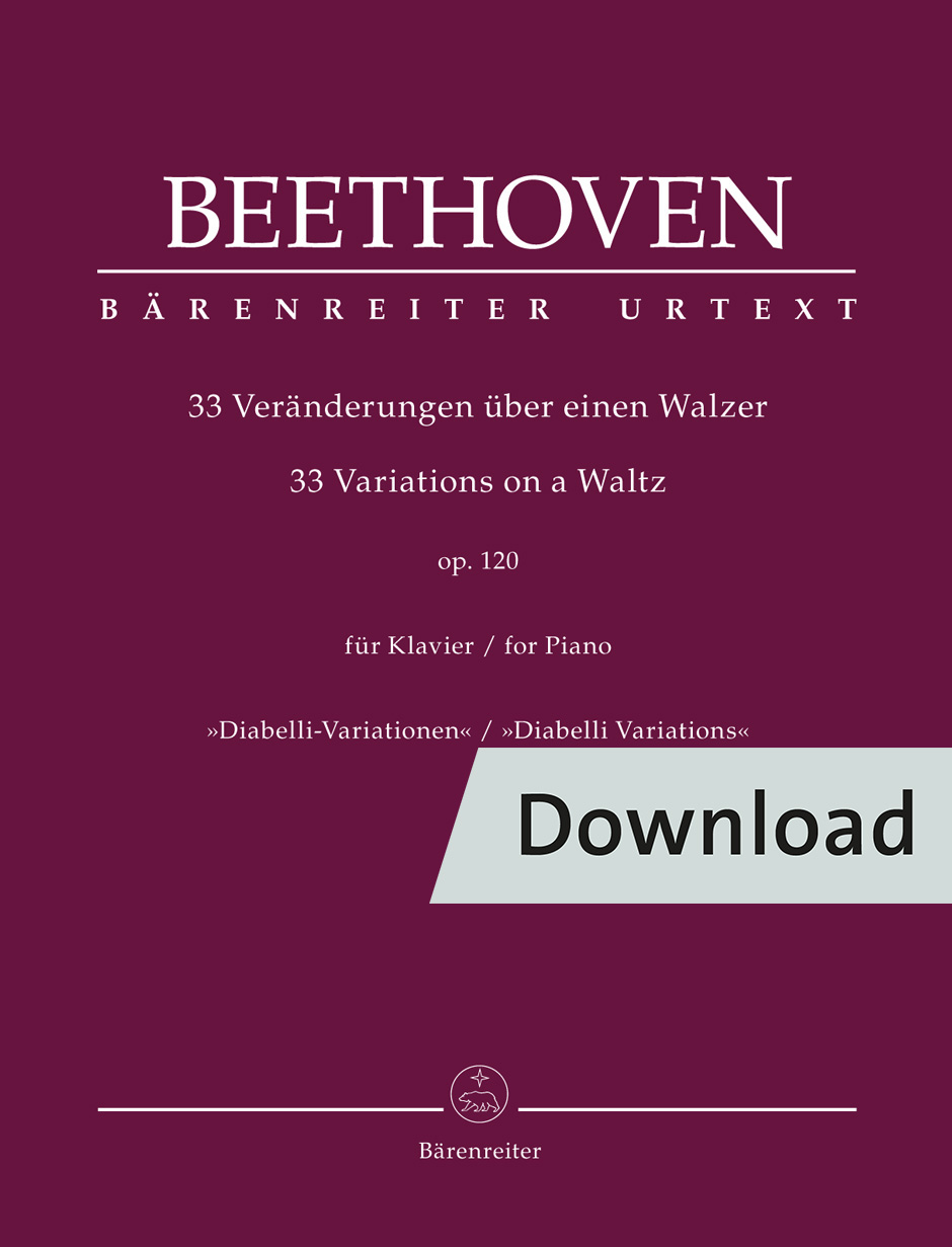 33 Variations on a Waltz for Piano op. 120 "Diabelli Variations"