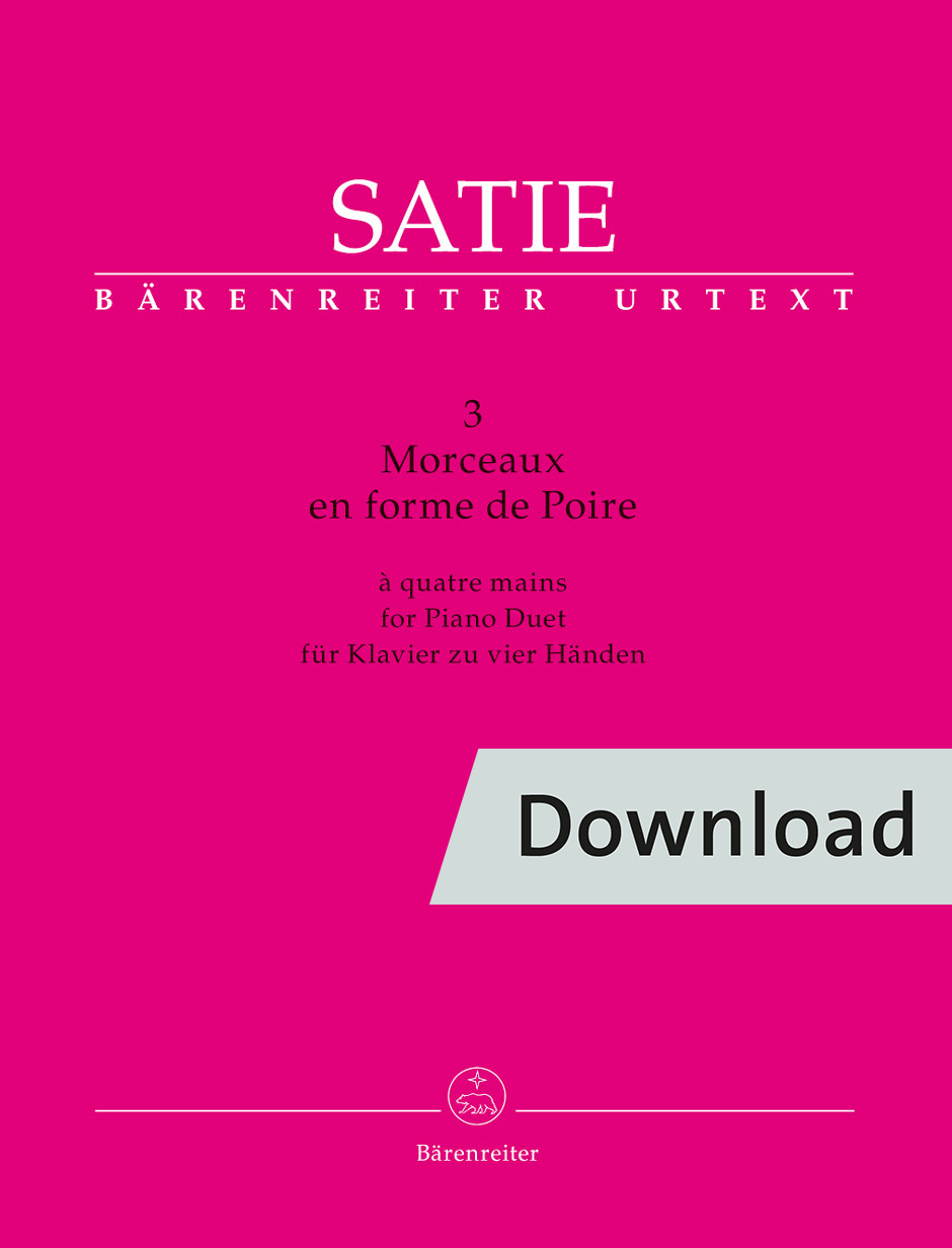 3 Morceaux en forme de Poire for Piano Duet